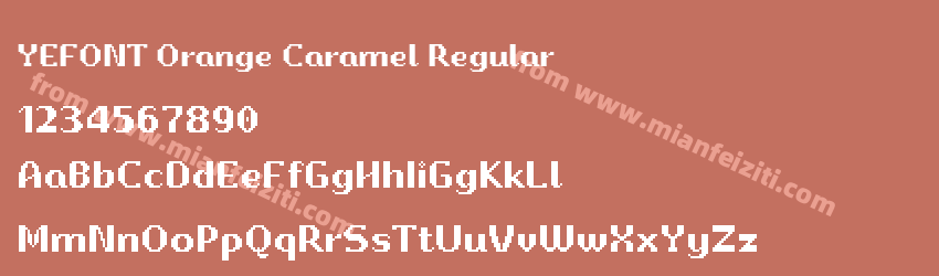 YEFONT Orange Caramel Regular预览图1