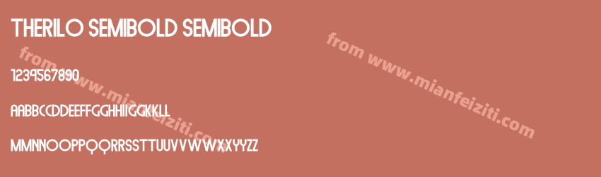 Therilo Semibold Semibold预览图1