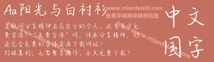 Aa阳光与白衬衫预览图1