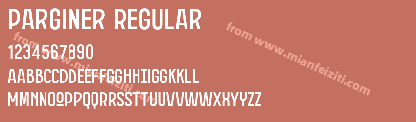 Parginer Regular预览图1