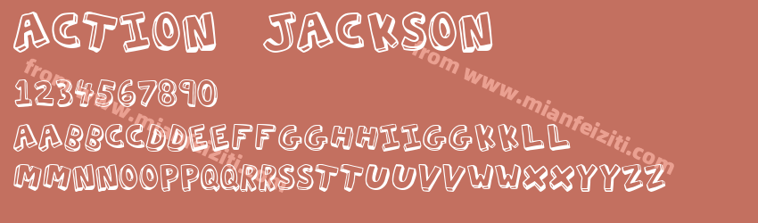 Action Jackson字体预览