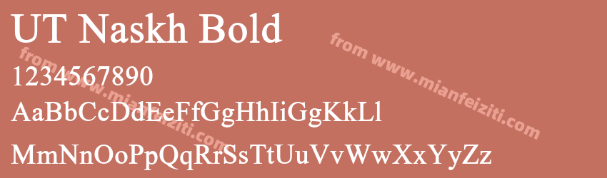 UT Naskh Bold预览图1
