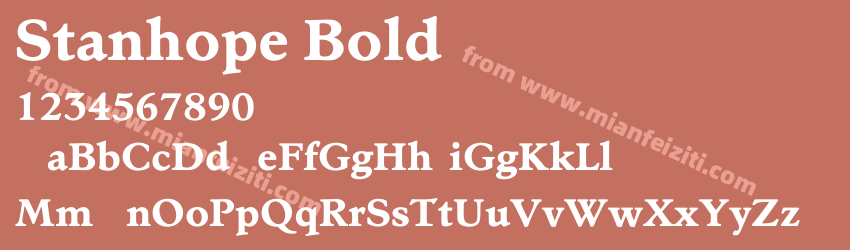 Stanhope Bold预览图1