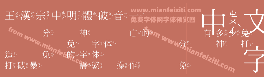 王漢宗中明體破音一预览图1