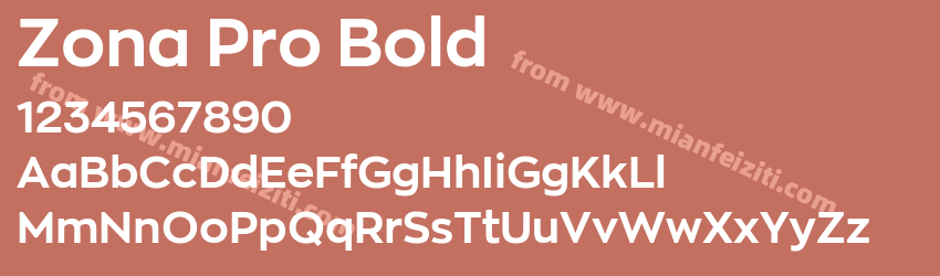 Zona Pro Bold预览图1