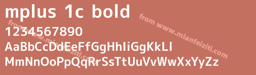 mplus 1c bold预览图1