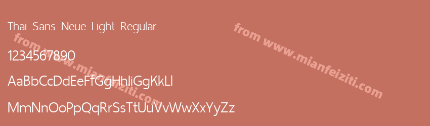 Thai Sans Neue Light Regular预览图1