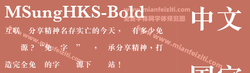 M SungHKS Bold预览图1