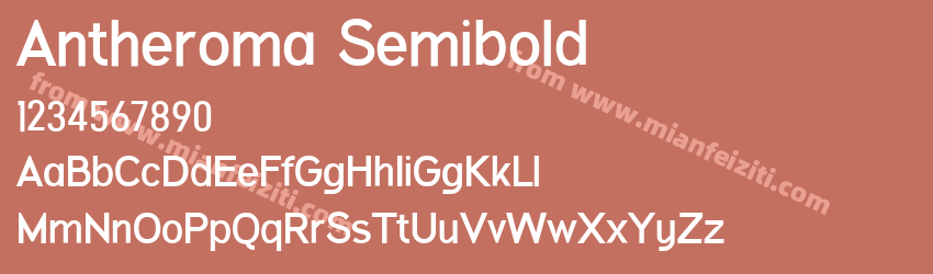Antheroma Semibold预览图1