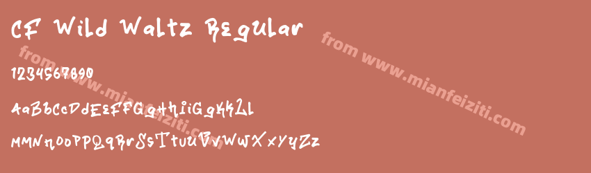 CF Wild Waltz Regular预览图1
