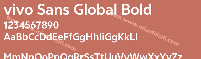 vivo Sans Global Bold预览图1