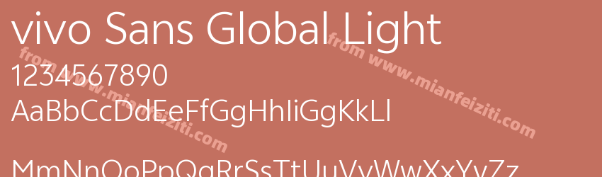 vivo Sans Global Light预览图1