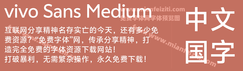 vivo Sans Medium预览图1