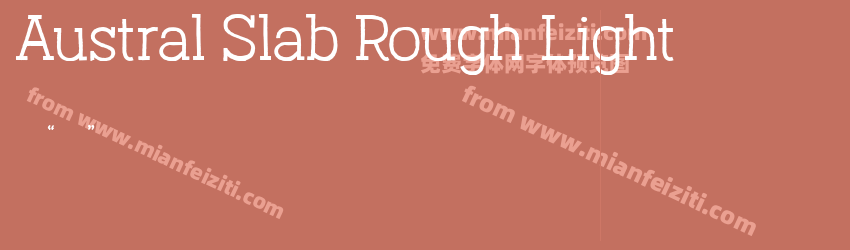 Austral Slab Rough Light预览图1