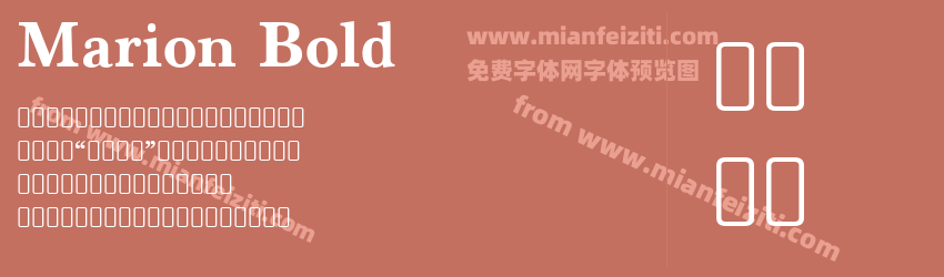 Marion Bold预览图1