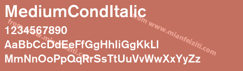 Akzidenz GroteskBQ Medium预览图1