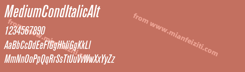 Akzidenz GroteskBQ Md Cnd It Alt预览图1