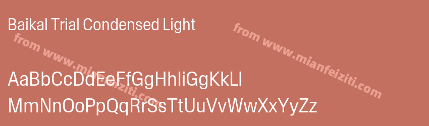 Baikal Trial Condensed Light预览图1