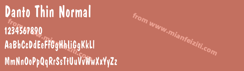 Danto Thin Normal预览图1