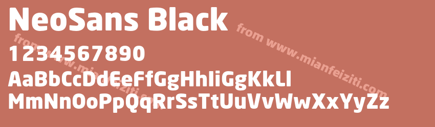 Neo Sans Black预览图1
