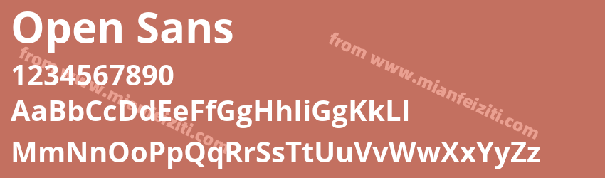 Open Sans Bold预览图1