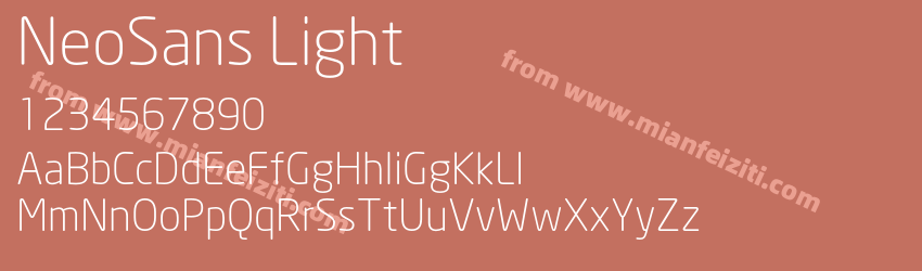 Neo Sans Light预览图1
