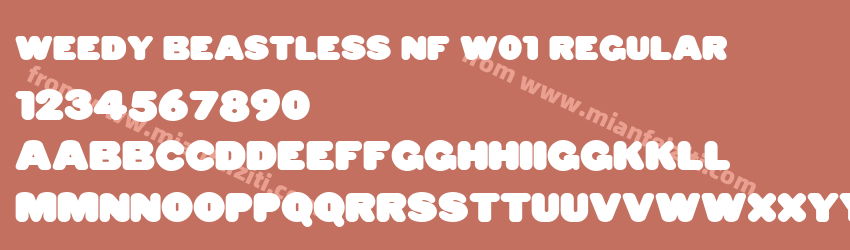 Weedy Beastless NF W01 Regular预览图1