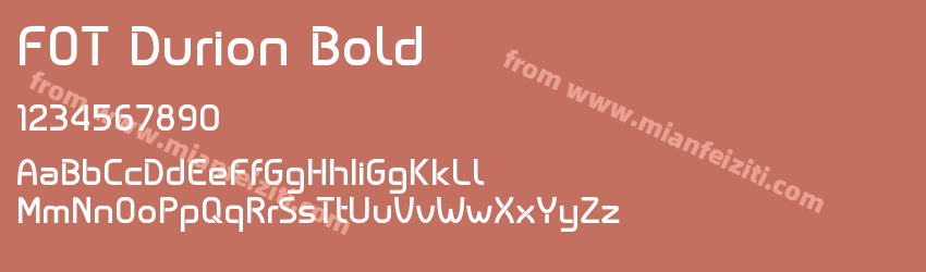 FOT Durion Bold预览图1