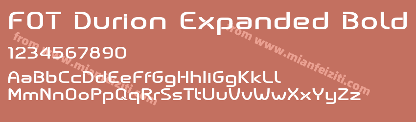 FOT Durion Expanded Bold预览图1