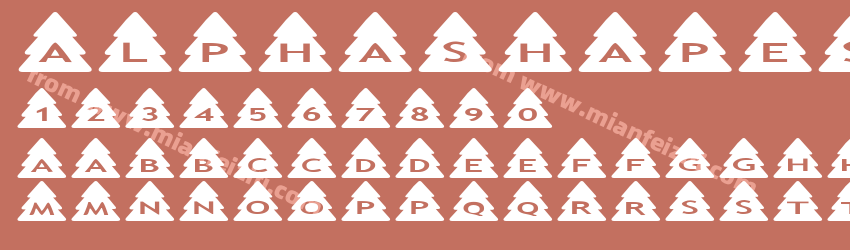 AlphaShapes-Xmas-Trees字体预览
