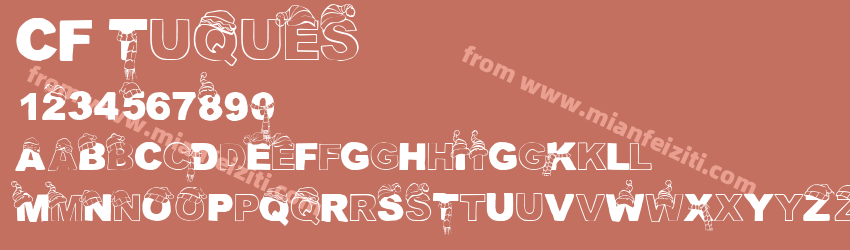 CF-Tuques字体预览