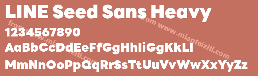 LINE Seed Sans Heavy预览图1