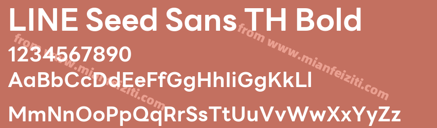 LINE Seed Sans TH Bold预览图1