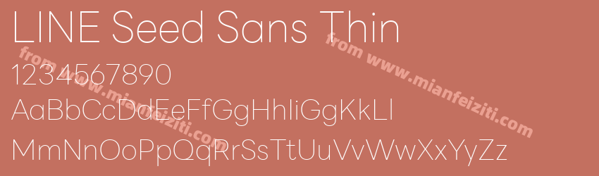 LINE Seed Sans Thin预览图1