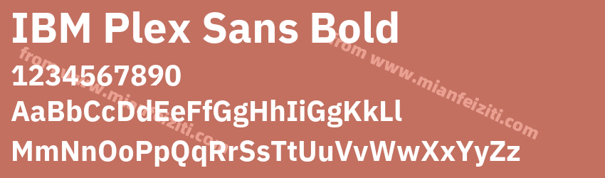 IBM Plex Sans Bold预览图1
