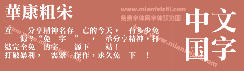 華康粗宋预览图1