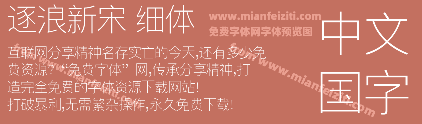 逐浪新宋 细体预览图1