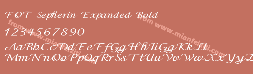 FOT Sepherin Expanded Bold预览图1