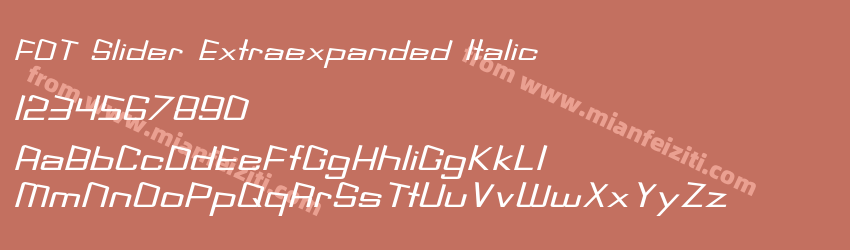 FOT Slider Extraexpanded Italic预览图1