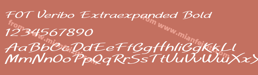 FOT Veribo Extraexpanded Bold预览图1