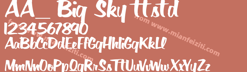 AA_ Big Sky ttstd预览图1