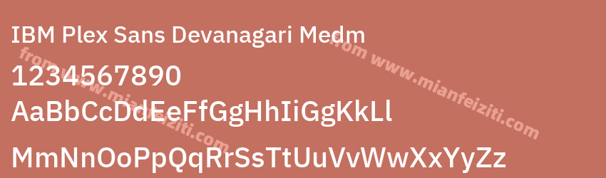 IBM Plex Sans Devanagari Medm预览图1