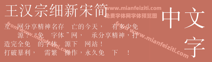 王漢宗細新宋簡预览图1