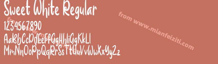 Sweet White Regular预览图1