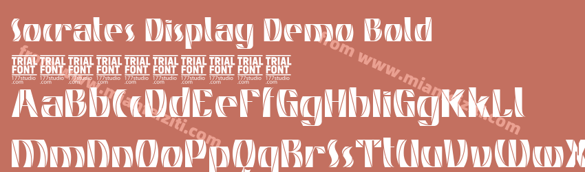 Socrates Display Demo Bold预览图1