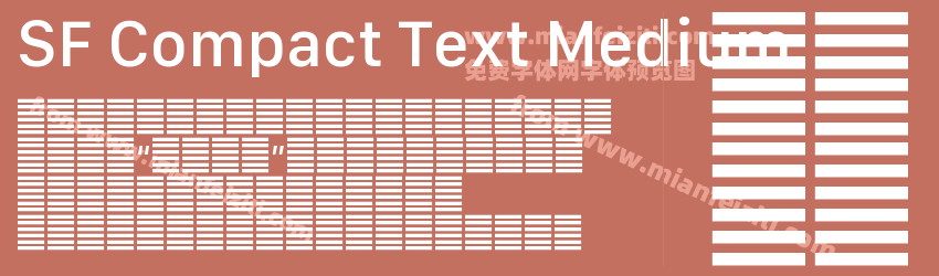 SF Compact Text Medium预览图1