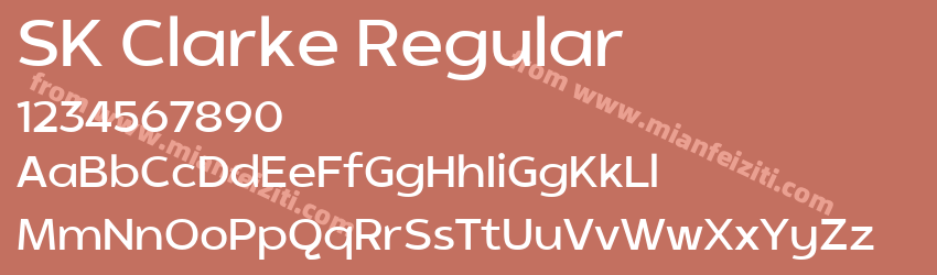 SK Clarke Regular预览图1