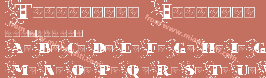 Thurbrooke Initials预览图1