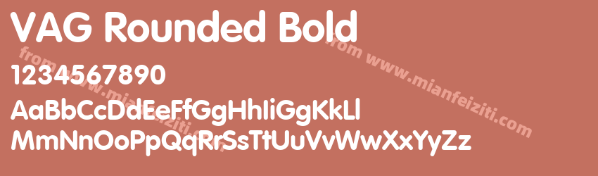 VAG Rounded Bold预览图1