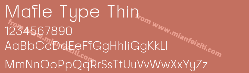 Mafle Type Thin预览图1